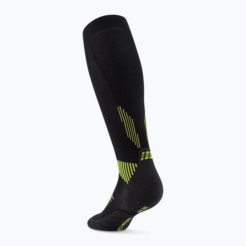 Шкарпетки компресійні жіночі CEP Run Tall 5.0 black/lime 3