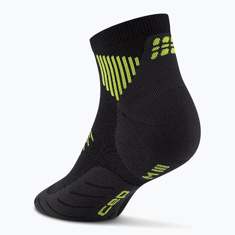 Шкарпетки компресійні чоловічі CEP Run Low Cut 5.0 black/lime 3