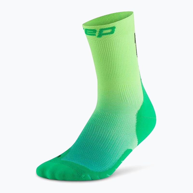 Шкарпетки компресійні чоловічі CEP Run Edt. Gradient Mid Cut Compression 5.0 green/lime fade 2