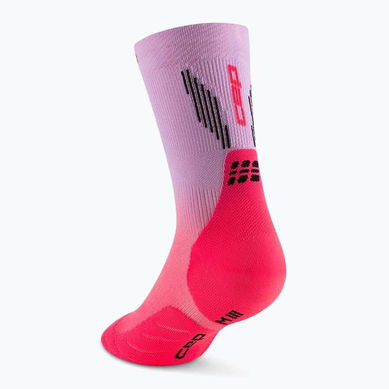 Шкарпетки компресійні чоловічі CEP Run Edt. Gradient Mid Cut Compression 5.0 pink/lilac fade 3