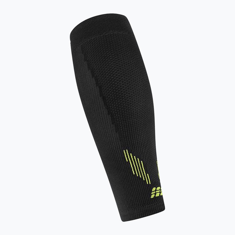 Пов'язки компресійні на гомілки чоловічі CEP Calf 5.0 black/lime 3