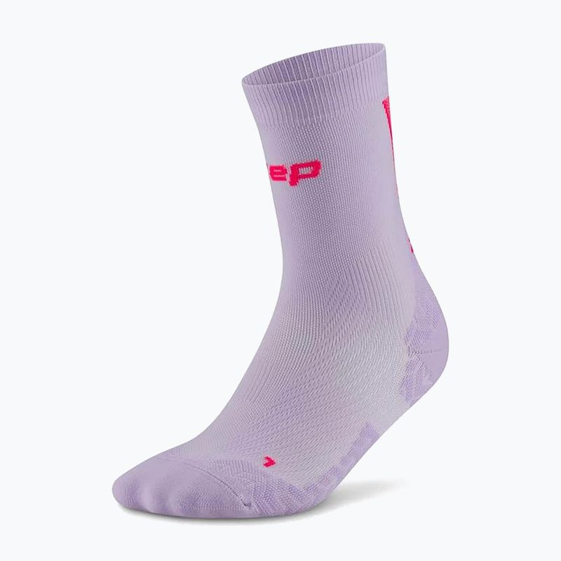Шкарпетки компресійні чоловічі CEP Ultralight Mid Cut 4.0 lilac/pink 2