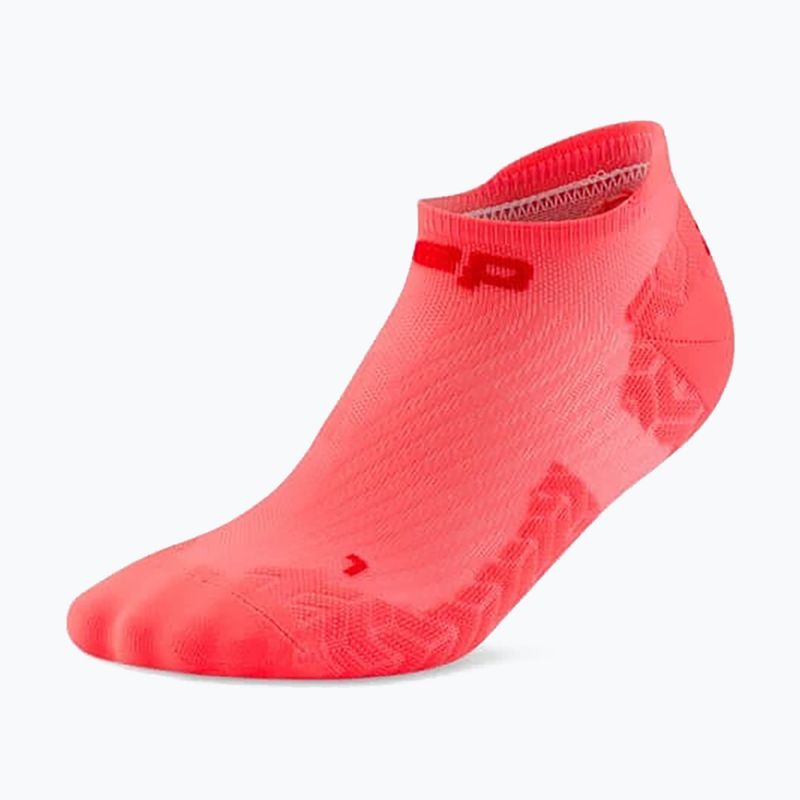 Шкарпетки жіночі CEP Ultralight No Show 4.0 neon coral/red 2