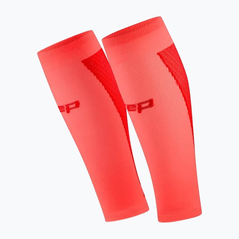 Чоловічі компресійні гетри на литки CEP Ultralight Calf 4.0 neon coral/red