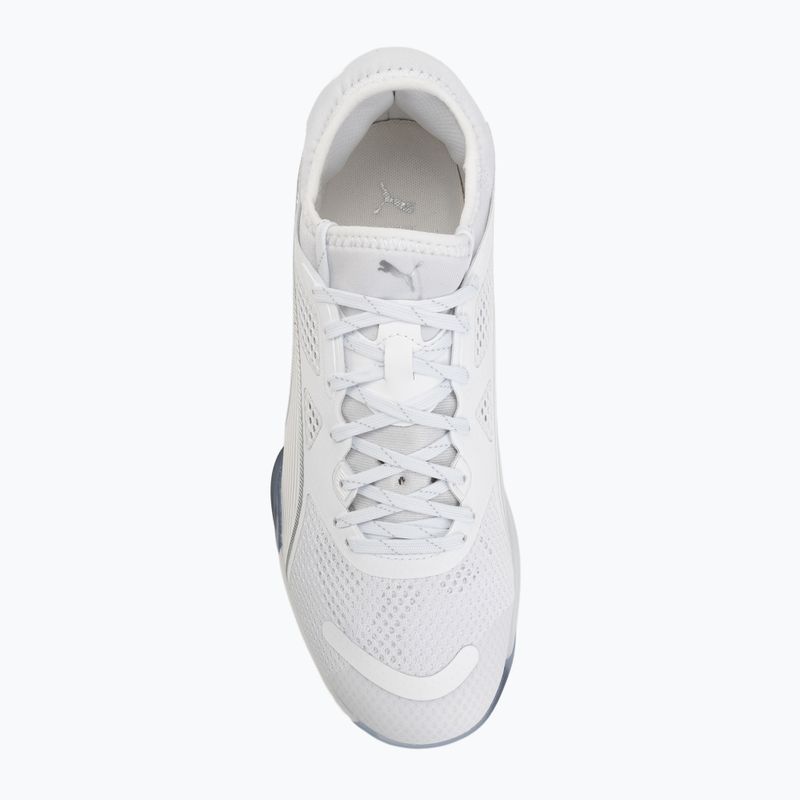 Кросівки гандбольні PUMA Eliminate NITRO SQD 4 puma white/baltic sea blue/fresh water 5