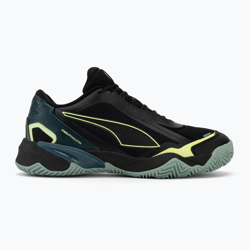Чоловіче взуття для гандболу PUMA Solarstrike 4 puma black/green terrain/fizzy light 2