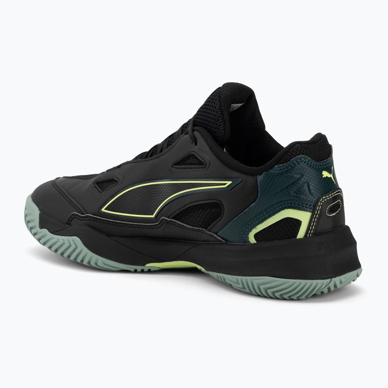 Кросівки гандбольні чоловічі PUMA Solarstrike 4 puma black/green terrain/fizzy light 3