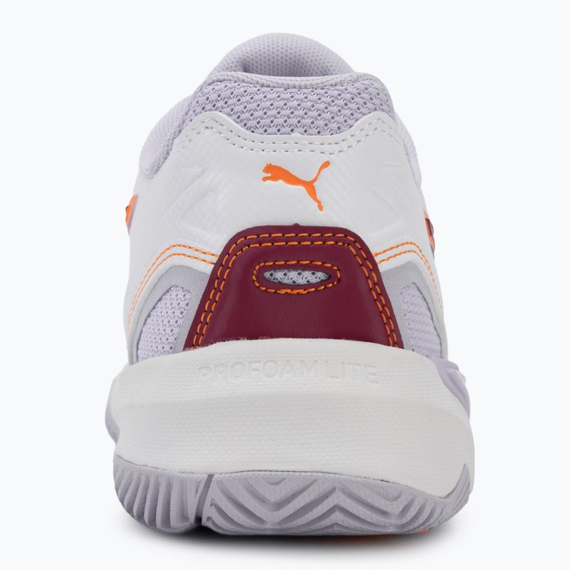 Кросівки гандбольні жіночі PUMA Solarstrike 4 puma white/heat fire/lilac crush berry 6