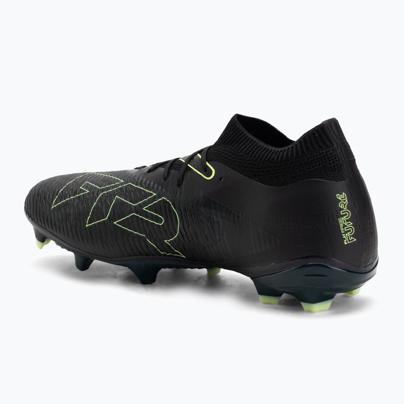 Кросівки футбольні чоловічі PUMA Future 8 Match FG/AG puma black/fizzy light/green terrain 3