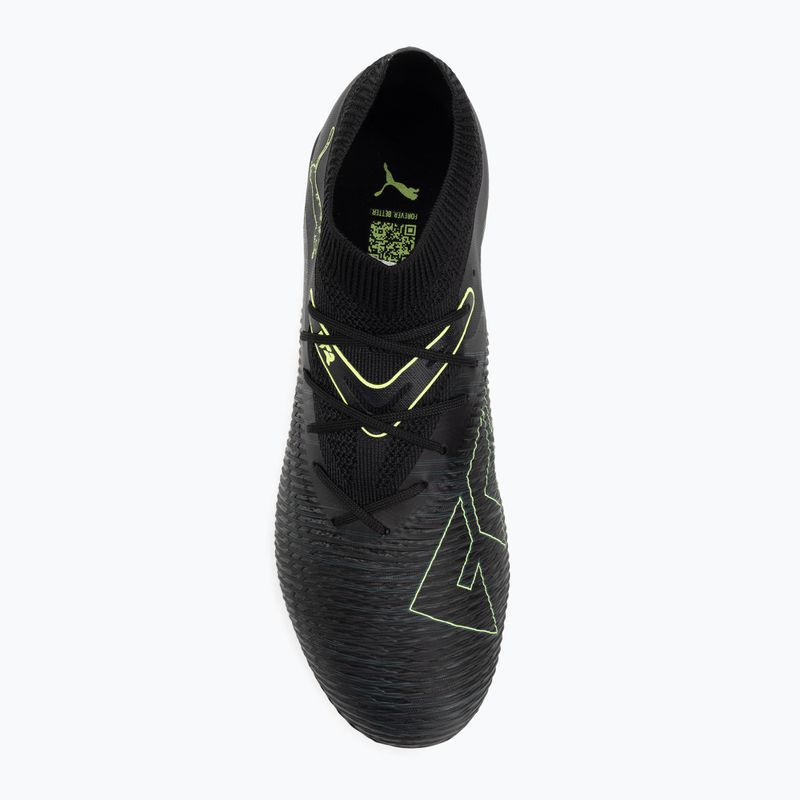 Кросівки футбольні чоловічі PUMA Future 8 Match FG/AG puma black/fizzy light/green terrain 5