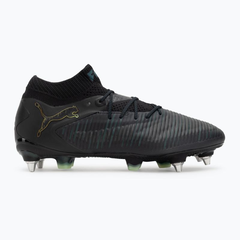 Кросівки футбольні чоловічі PUMA Future 8 Ultimate MxSG puma black/fizzy light/green terrain 2