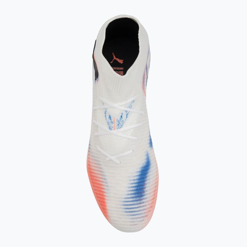 Кросівки футбольні чоловічі PUMA Future 8 Pro MxSG puma white/puma black/glowing red 5