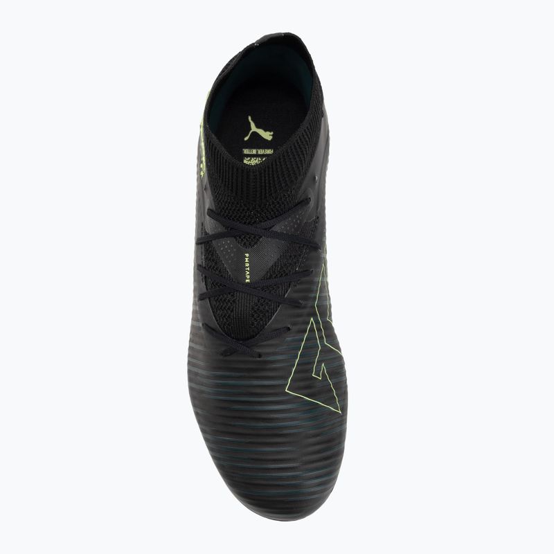Кросівки футбольні чоловічі PUMA Future 8 Pro FG/AG puma black/fizzy light/green terrain 5