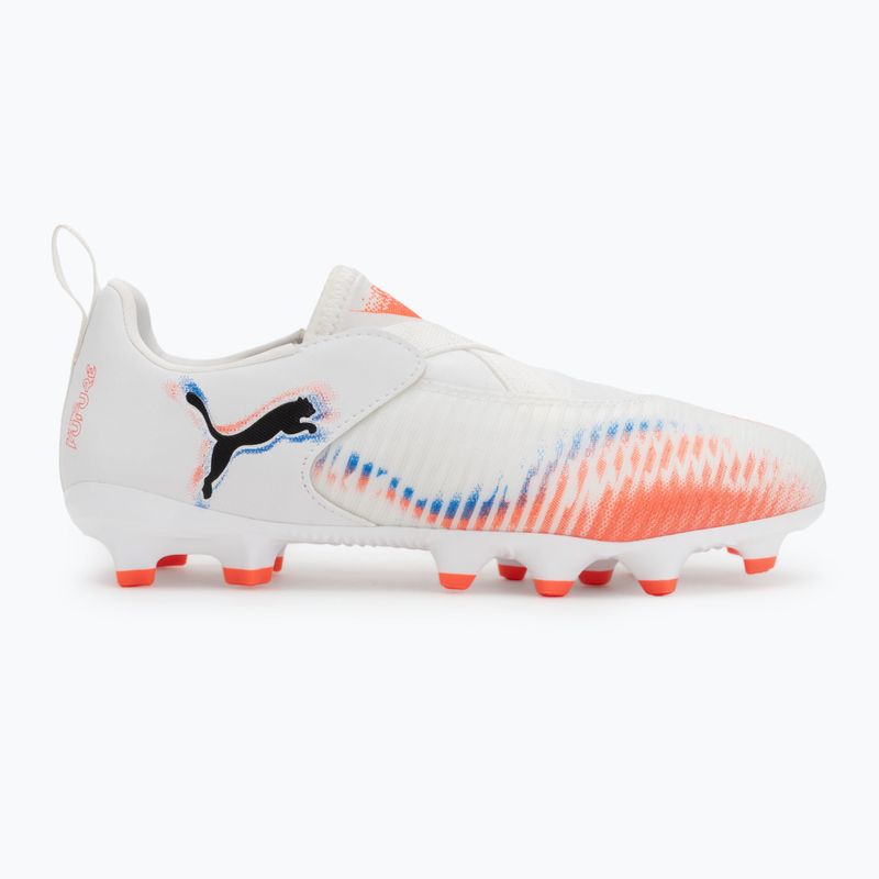 Кросівки футбольні дитячі PUMA Future 8 Match LL FG/AG Jr puma white/puma black/glowing red 2
