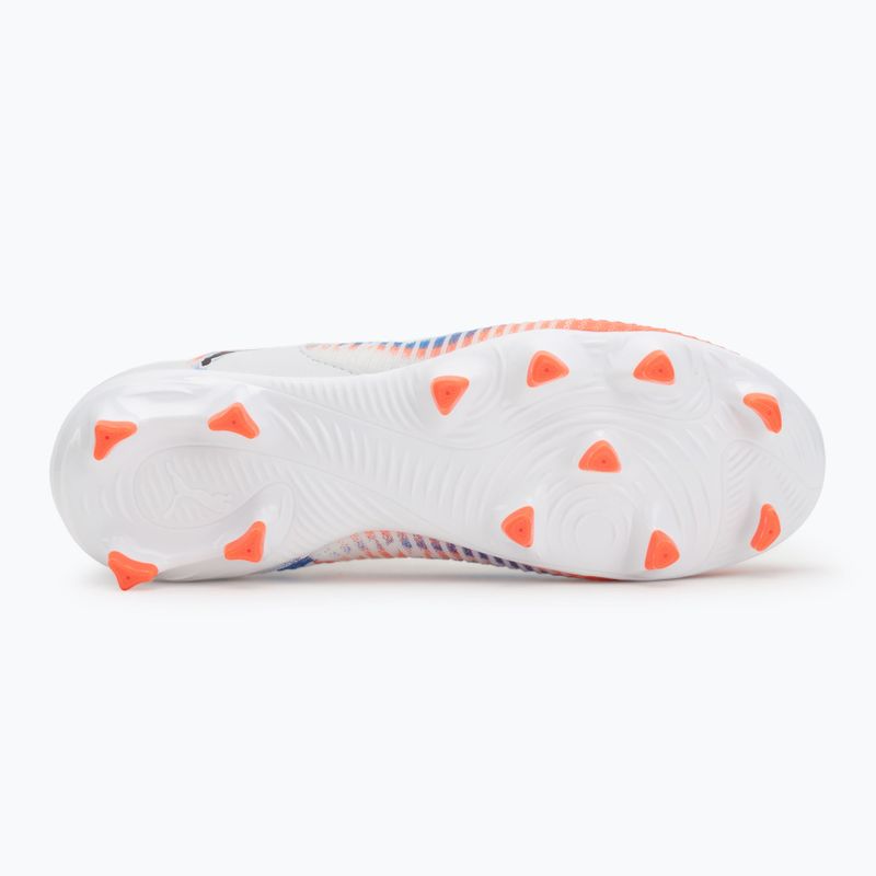 Кросівки футбольні дитячі PUMA Future 8 Match LL FG/AG Jr puma white/puma black/glowing red 4