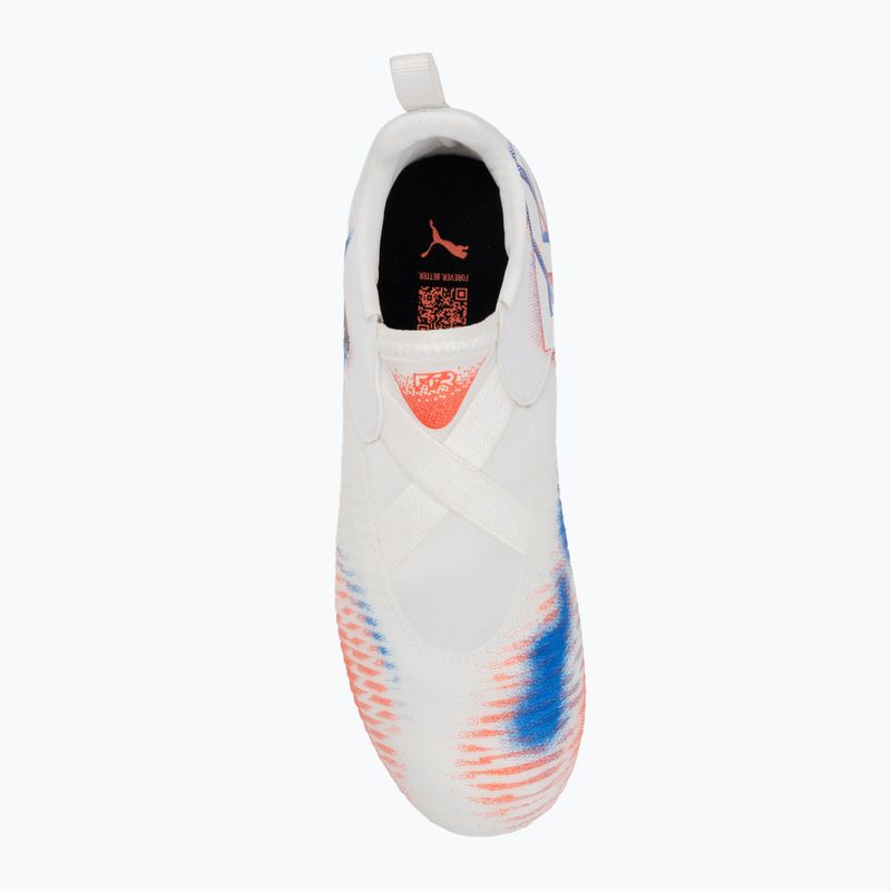 Кросівки футбольні дитячі PUMA Future 8 Match LL FG/AG Jr puma white/puma black/glowing red 5