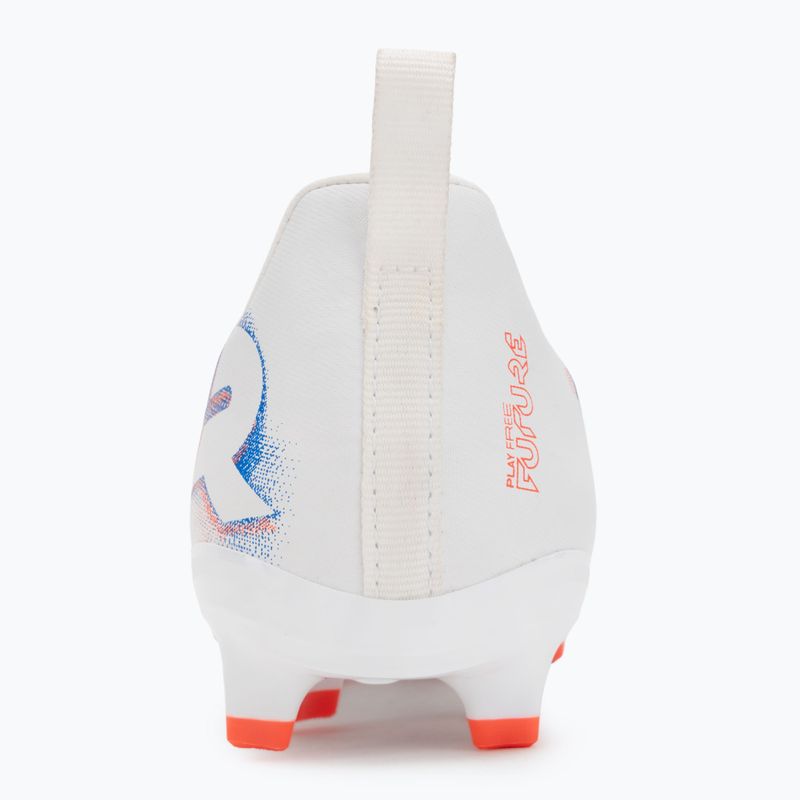 Кросівки футбольні дитячі PUMA Future 8 Match LL FG/AG Jr puma white/puma black/glowing red 6