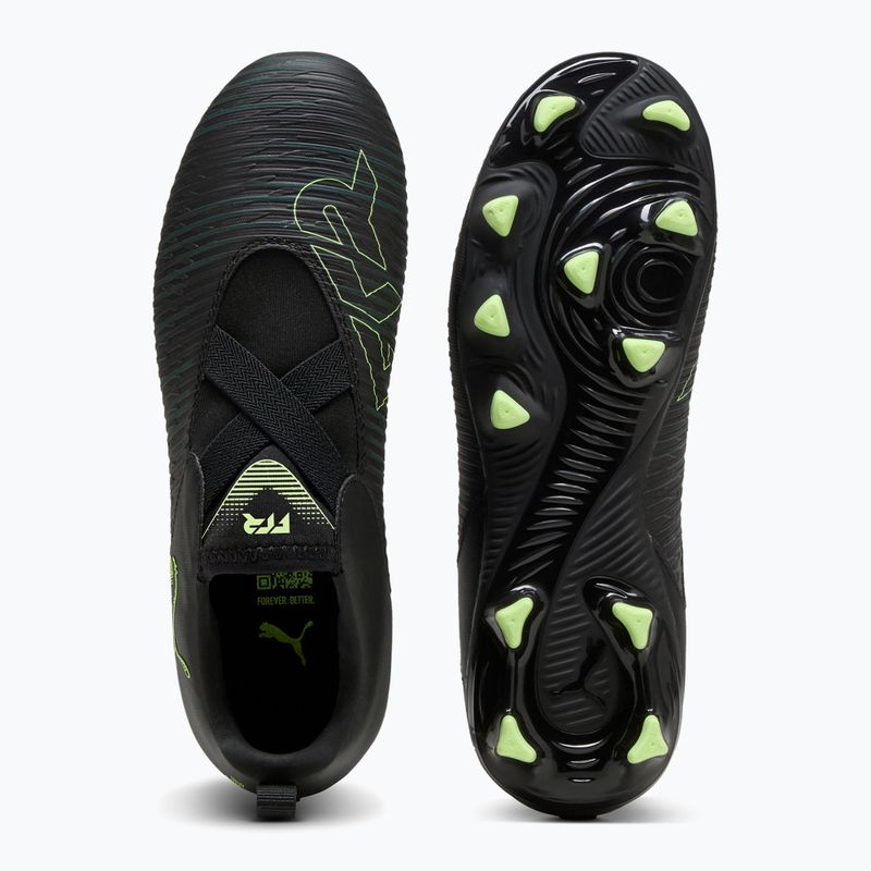 Кросівки футбольні дитячі PUMA Future 8 Match LL FG/AG Jr puma black/fizzy light/green terrain 10