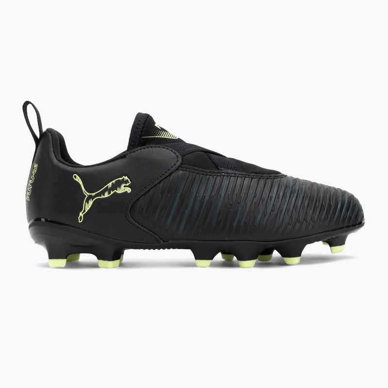 Кросівки футбольні дитячі PUMA Future 8 Match LL FG/AG Jr puma black/fizzy light/green terrain 2