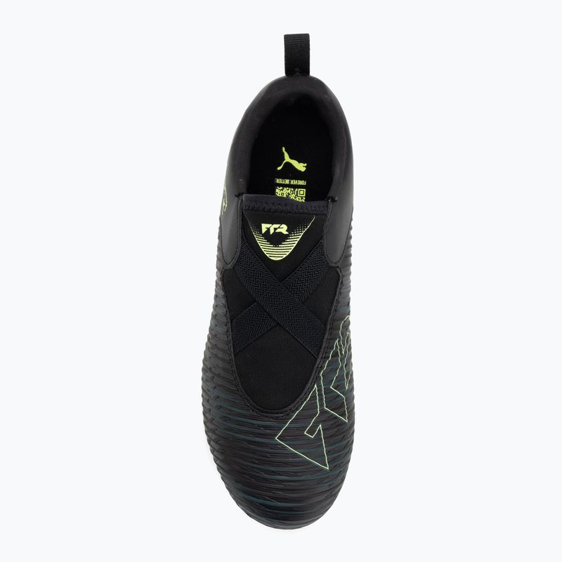 Кросівки футбольні дитячі PUMA Future 8 Match LL FG/AG Jr puma black/fizzy light/green terrain 5