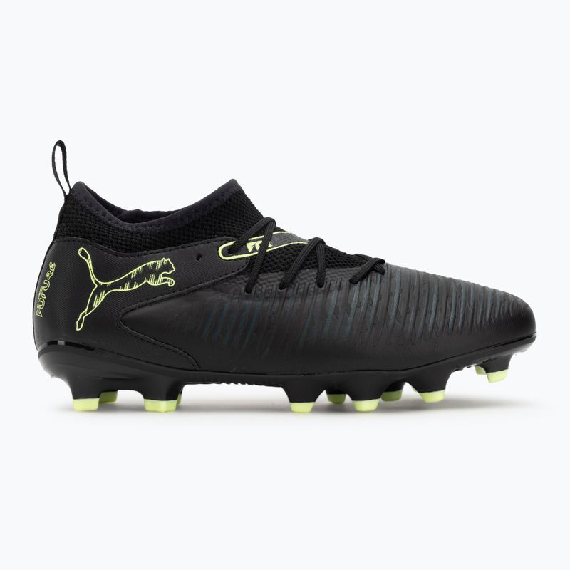 Кросівки футбольні дитячі PUMA Future 8 Match FG/AG Jr puma black/fizzy light/green terrain 2