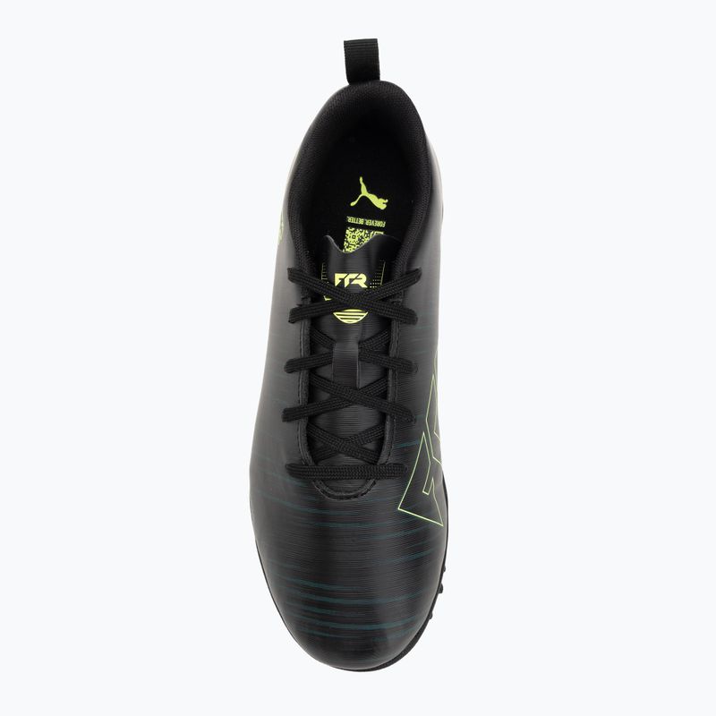 Кросівки футбольні дитячі PUMA Future 8 Play TT Jr puma black/fizzy light/green terrain 5