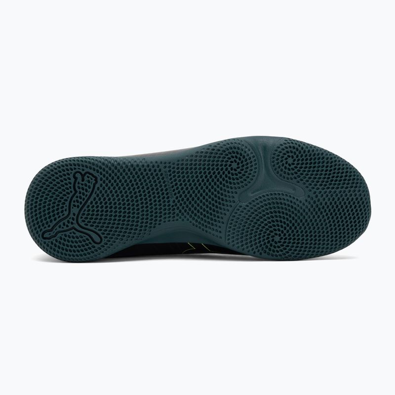 Кросівки футбольні дитячі PUMA Future 8 Play It Jr puma black/fizzy light/green terrain 4