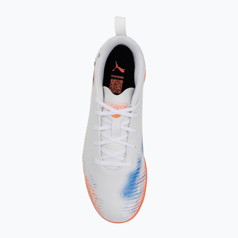 Кросівки футбольні дитячі PUMA Future 8 Play It Jr puma white/puma black/glowing red 5