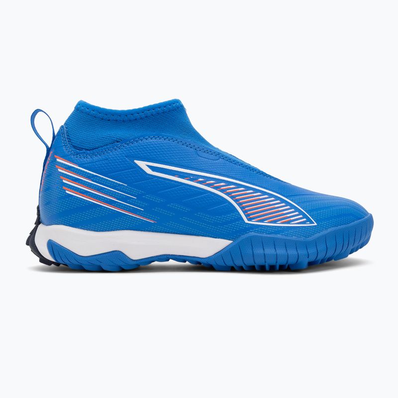 Кросівки футбольні дитячі PUMA Ultra 6 Match+ LL TT + Mid Jr ultra blue/puma white/glowing red 2
