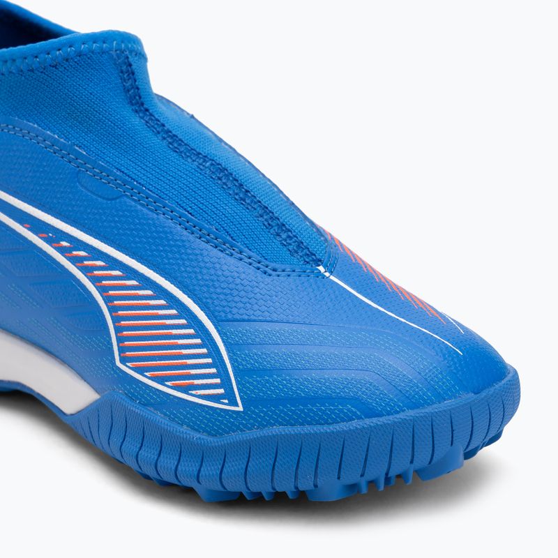 Кросівки футбольні дитячі PUMA Ultra 6 Match+ LL TT + Mid Jr ultra blue/puma white/glowing red 7