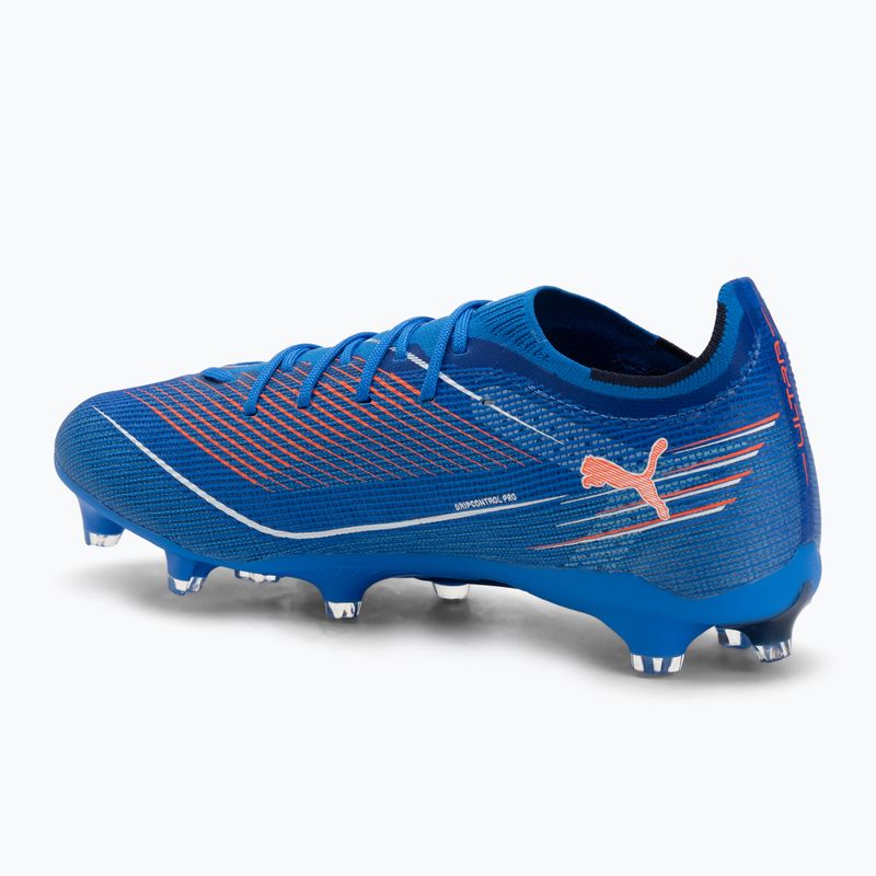Кросівки футбольні чоловічі PUMA Ultra 6 Pro FG/AG ultra blue/puma white/glowing red 3