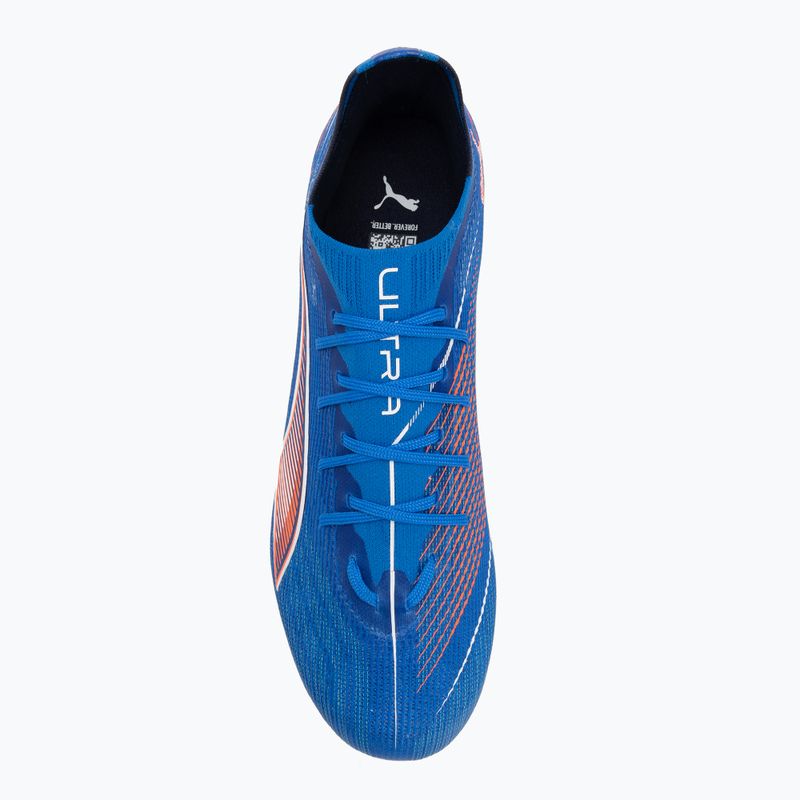 Кросівки футбольні чоловічі PUMA Ultra 6 Pro FG/AG ultra blue/puma white/glowing red 5