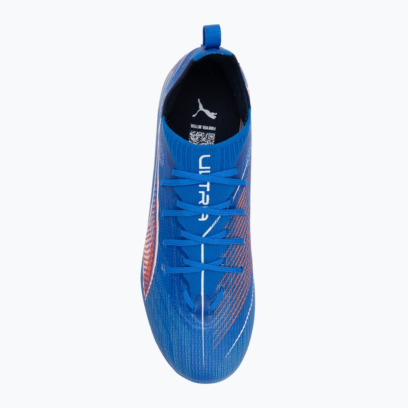 Кросівки футбольні дитячі PUMA Ultra 6 Pro FG/AG Jr ultra blue/puma white/glowing red 5