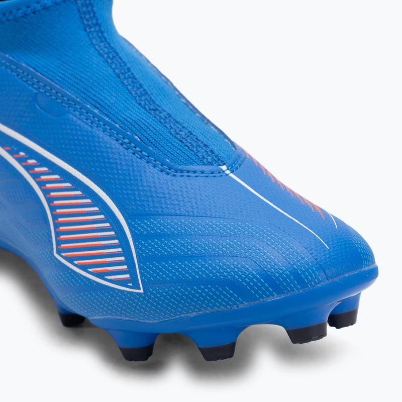 Кросівки футбольні дитячі PUMA Ultra 6 Match+ LL FG/AG Jr ultra blue/puma white/glowing red 7