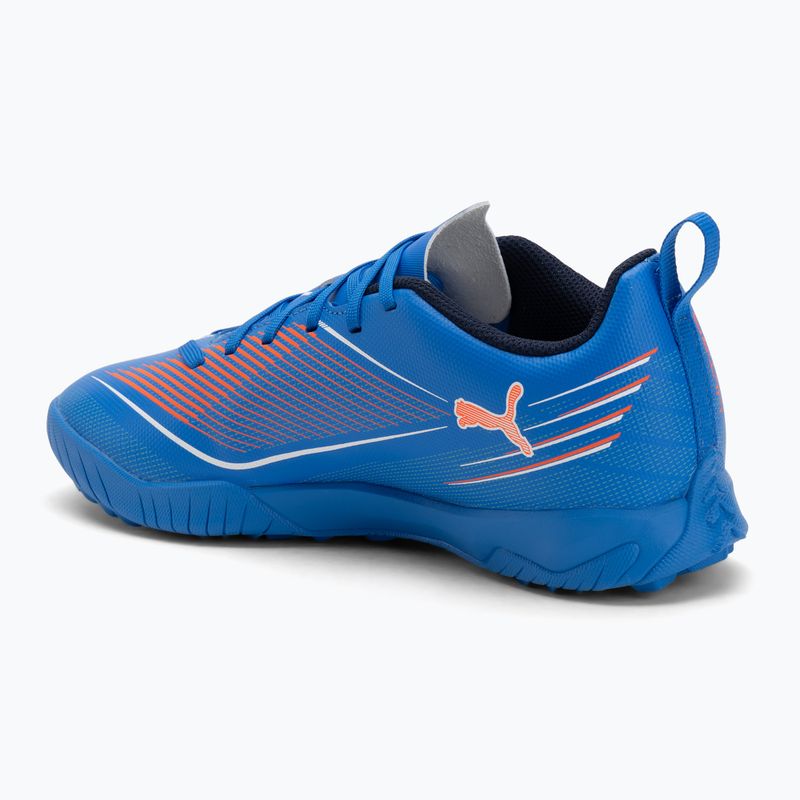 Кросівки футбольні дитячі PUMA Ultra 6 Play TT Jr ultra blue/puma white/glowing red 3