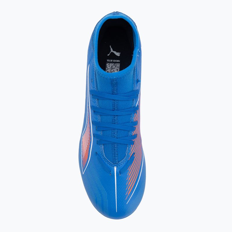 Кросівки футбольні чоловічі PUMA Ultra 6 Play+ FG/AG ultra blue/puma white/glowing red 5