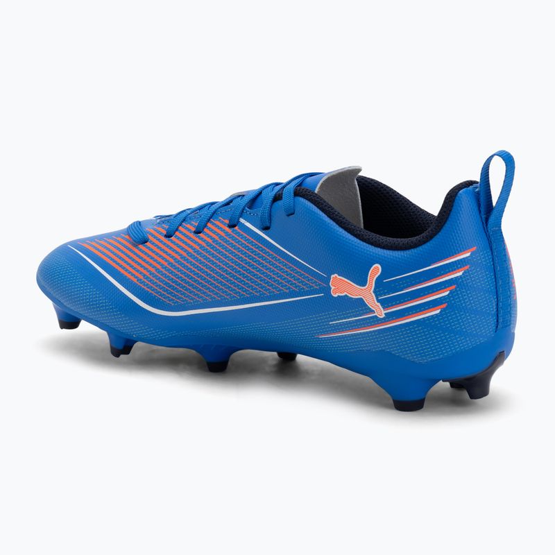 Кросівки футбольні дитячі PUMA Ultra 6 Play FG/AG Jr ultra blue/puma white/glowing red 3