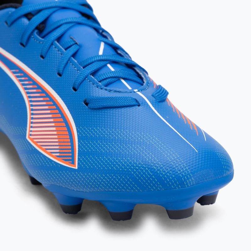 Кросівки футбольні дитячі PUMA Ultra 6 Play FG/AG Jr ultra blue/puma white/glowing red 7