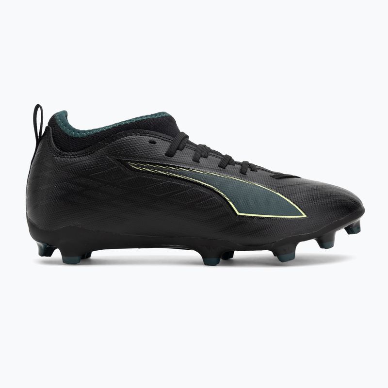 Кросівки футбольні дитячі PUMA Ultra 6 Match FG/AG Jr puma black/fizzy light/green terrain 2
