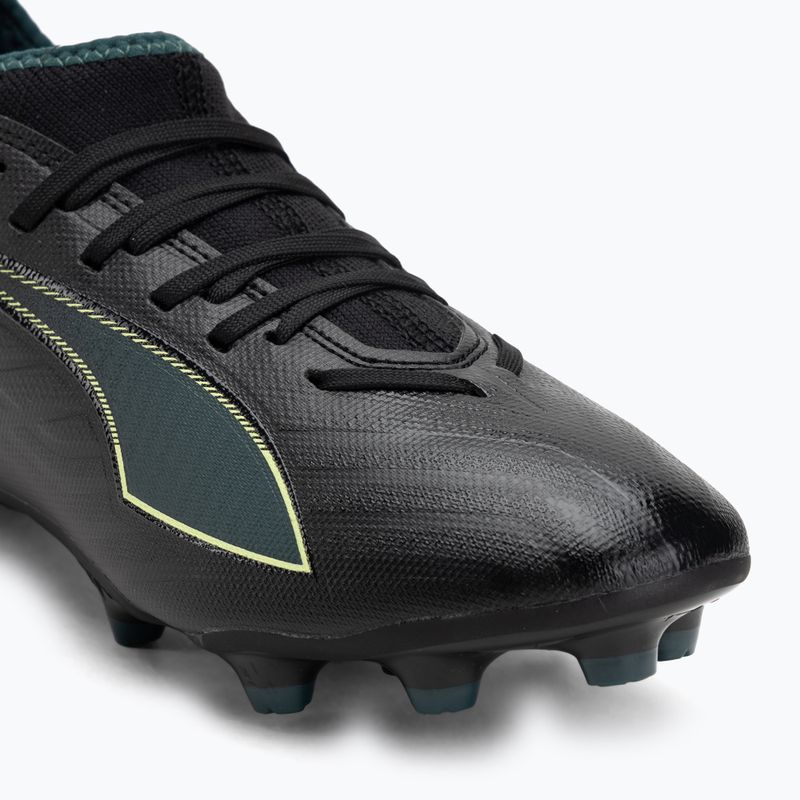 Кросівки футбольні дитячі PUMA Ultra 6 Match FG/AG Jr puma black/fizzy light/green terrain 7