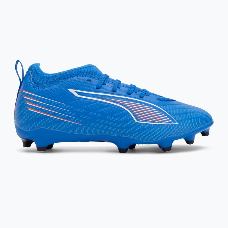 Кросівки футбольні дитячі PUMA Ultra 6 Match FG/AG Jr ultra blue/puma white/glowing red 2