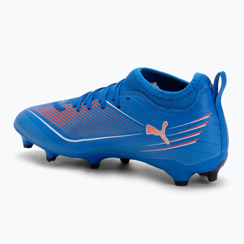 Кросівки футбольні дитячі PUMA Ultra 6 Match FG/AG Jr ultra blue/puma white/glowing red 3