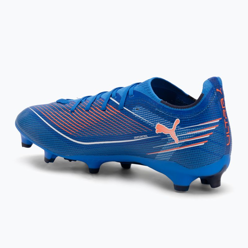 Кросівки футбольні чоловічі PUMA Ultra 6 Match FG/AG ultra blue/puma white/glowing red 3