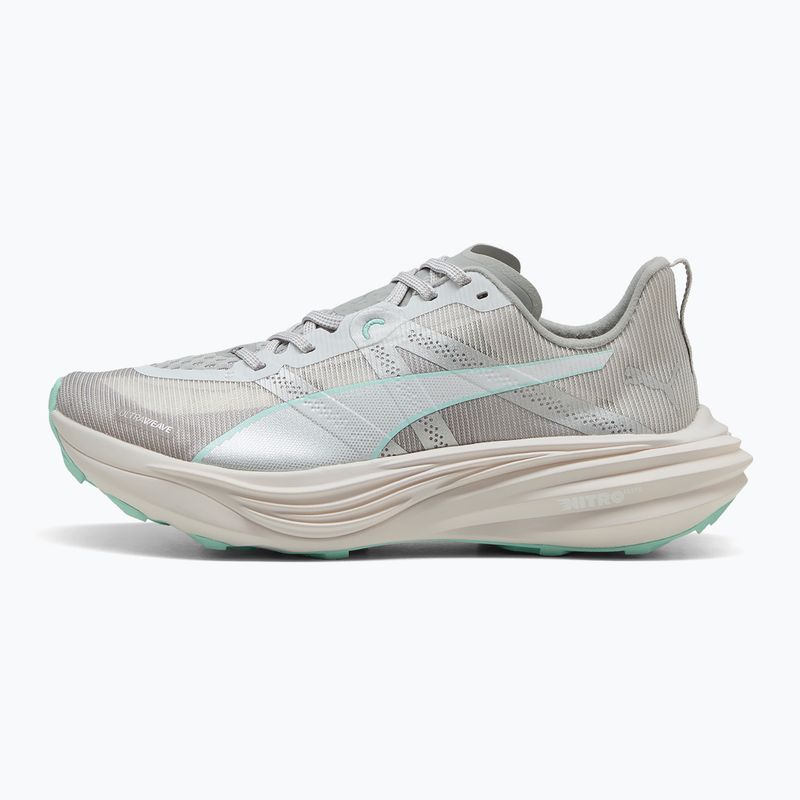 Кросівки для бігу жіночі PUMA Deviate Nitro Elite Trail feather grey / mint melt