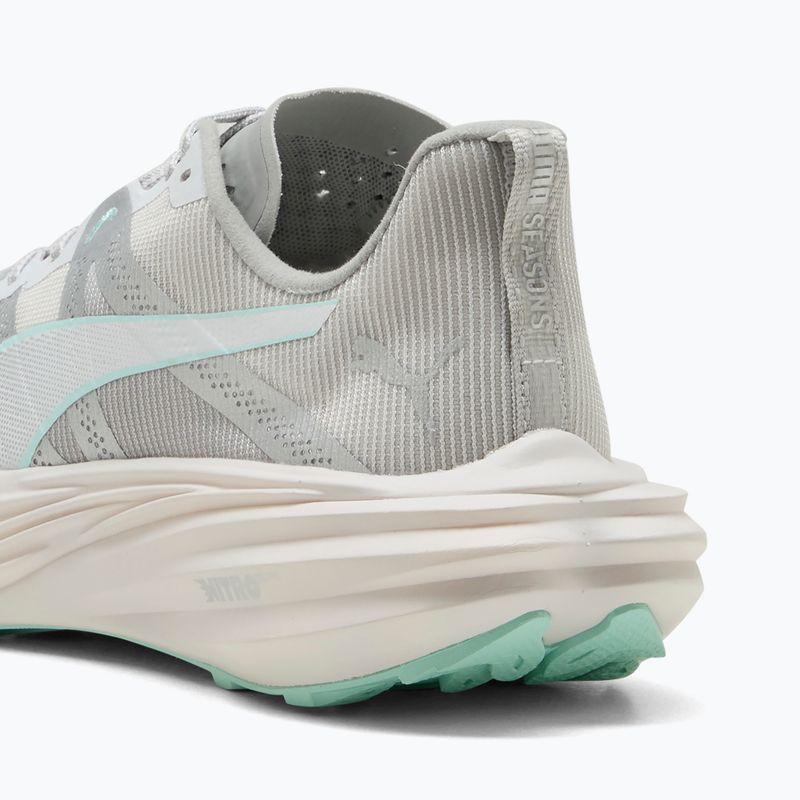 Кросівки для бігу жіночі PUMA Deviate Nitro Elite Trail feather grey / mint melt 4