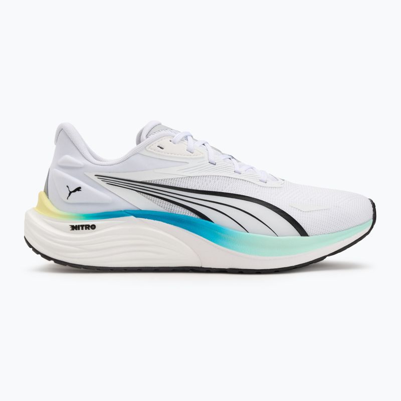 Кросівки для бігу чоловічі PUMA Electrify Nitro 4 puma white/mint melt/speed blue 2