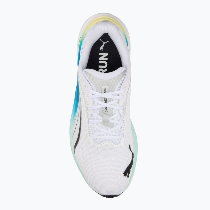 Кросівки для бігу чоловічі PUMA Electrify Nitro 4 puma white/mint melt/speed blue 5