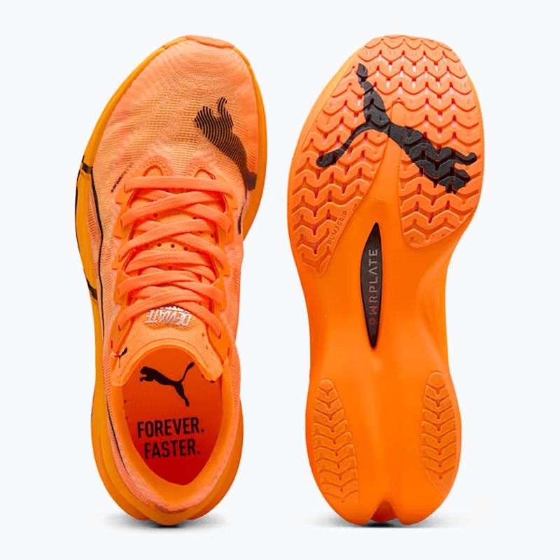 Кросівки для бігу чоловічі PUMA Deviate Nitro Elite 3 heat fire/puma black 9