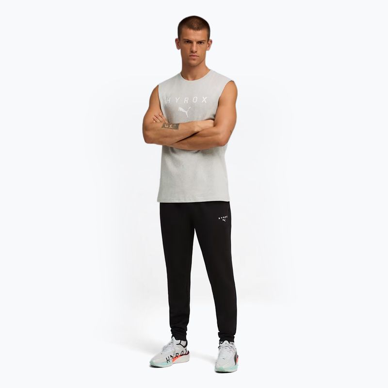 Чоловіча тренувальна майка PUMA x HYROX Cutoff Tank сірого кольору 2