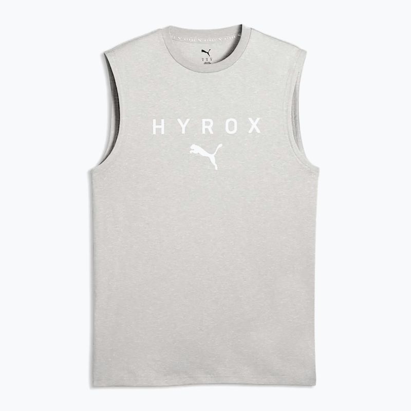 Чоловіча тренувальна майка PUMA x HYROX Cutoff Tank сірого кольору 4